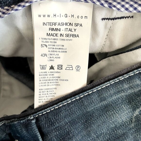 High Everyday Couture Denim Jeans Patches Distressed - Picture 8 of 8